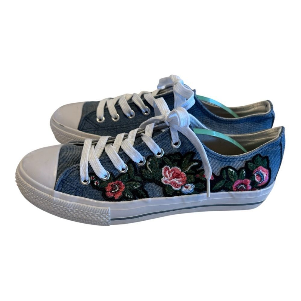 Ninety Union Sundown Women’s Embroidered Sneakers Sz 11